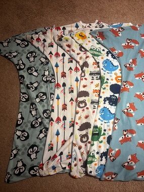 Five L Sleeping Baby Zipadee-Zip sleep sacks